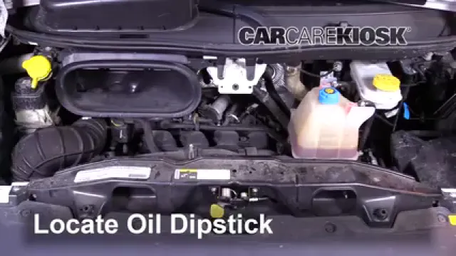 2016 Ram ProMaster 1500 3.6L V6 FlexFuel Aceite Controlar nivel de aceite